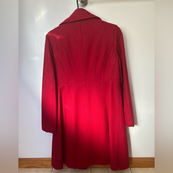 Nine West Women's Vibrant Red Trench Coat - Picture 2 of 3